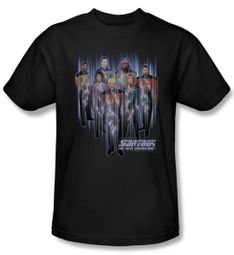 Star Trek Shirt Beam Us Up Adult Black Tee T-Shirt