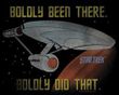 Star Trek Shirt - Boldly Did That Adult Black Trekkie