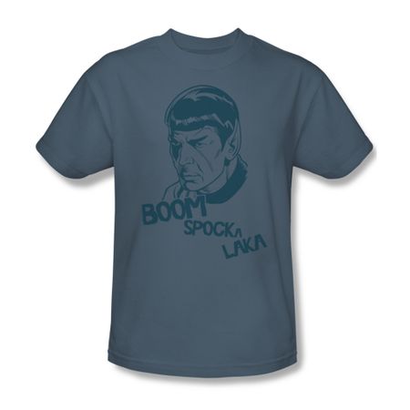 Star Trek Shirt Boom Spocka Slate T-Shirt