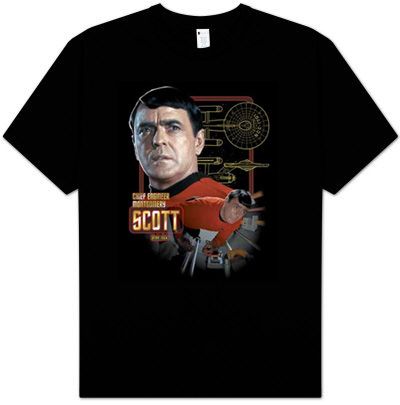 Star Trek Shirt - Chief Engineer Scott Adult Black