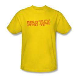 Star Trek Shirt Comic Logo Yellow T-Shirt