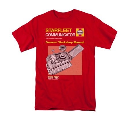 Star Trek Shirt Communicator Manual Red T-Shirt