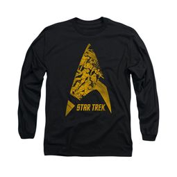 Star Trek Shirt Delta Crew Long Sleeve Black Tee T-Shirt Star Trek Shirt Delta Crew Long Sleeve Black Tee T-Shirt