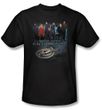 Star Trek Shirt Enterprise Crew Adult Black Tee T-Shirt