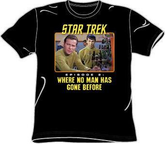 Star Trek Shirt Episode 2 Where No Man Has Gone Before Black Tee