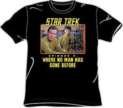 Star Trek Shirt Episode 2 Where No Man Has Gone Before Black Tee