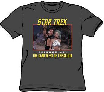 Star Trek Shirt - Episode 46 Gamesters Of Triskelion Adult Charcoal