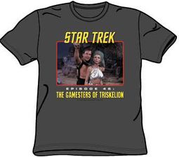 Star Trek Shirt - Episode 46 Gamesters Of Triskelion Adult Charcoal