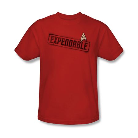 Star Trek Shirt Expendable Red T-Shirt