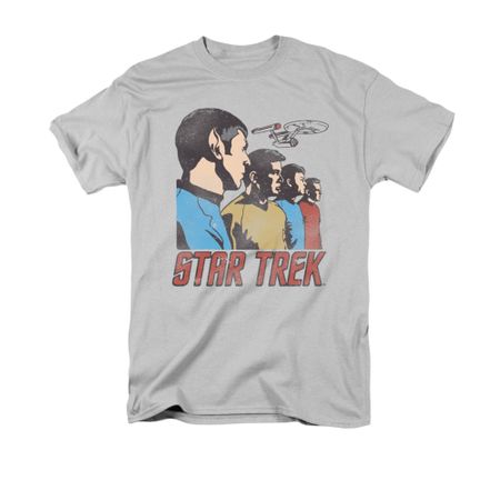 Star Trek Shirt Federation Men Silver T-Shirt