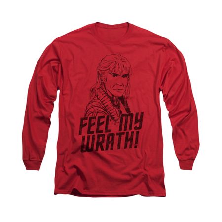 Star Trek Shirt Feel My Wrath Long Sleeve Red Tee T-Shirt