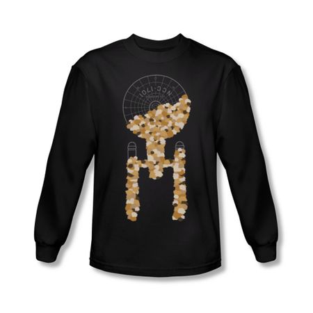 Star Trek Shirt Filled With Tribbles Long Sleeve Black Tee T-Shirt