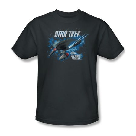 Star Trek Shirt Final Frontier Charcoal T-Shirt