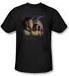Star Trek Shirt Forward To Adventure Adult Black Tee T-Shirt