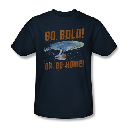 Star Trek Shirt Go Bold Navy T-Shirt