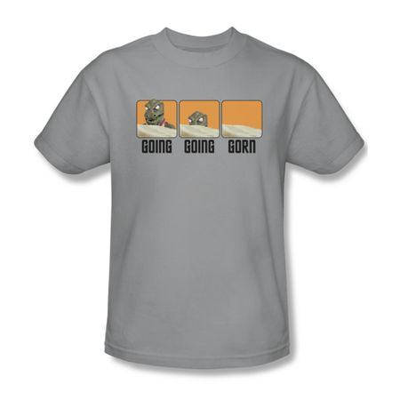 Star Trek Shirt Going Going Gorn Silver T-Shirt