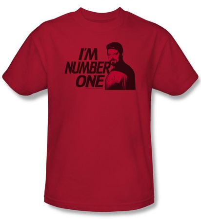 Star Trek Shirt Im Number One Adult Red Tee T-Shirt