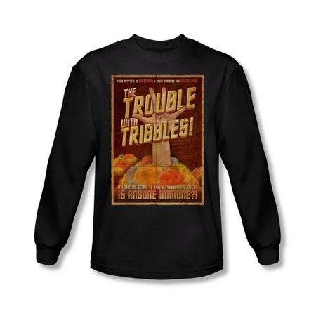 Star Trek Shirt Immune Long Sleeve Black Tee T-Shirt