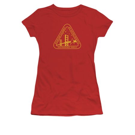 Star Trek Shirt Juniors Academy Logo Red T-Shirt