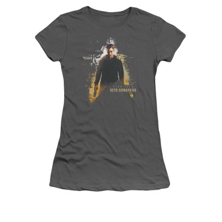 Star Trek Shirt Juniors Dark Hero Charcoal T-Shirt