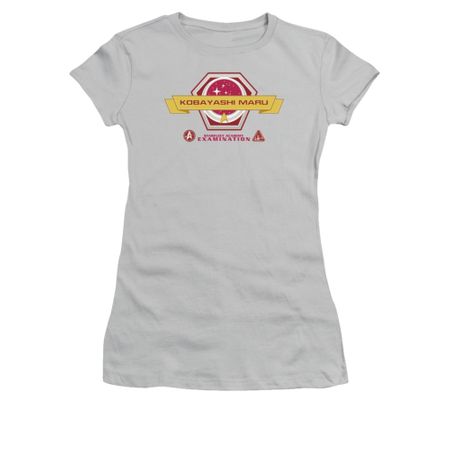Star Trek Shirt Juniors Examination Silver T-Shirt