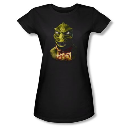 Star Trek Shirt Juniors Gorn Bust Black T-Shirt