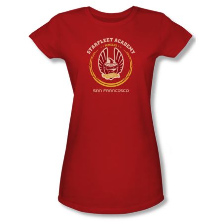 Star Trek Shirt Juniors Heraldry Red T-Shirt