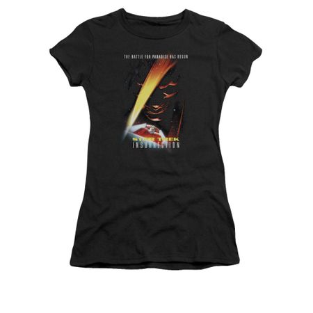 Star Trek Shirt Juniors Insurrection Black T-Shirt
