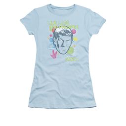 Star Trek Shirt Juniors Japanese Spock Light Blue T-Shirt
