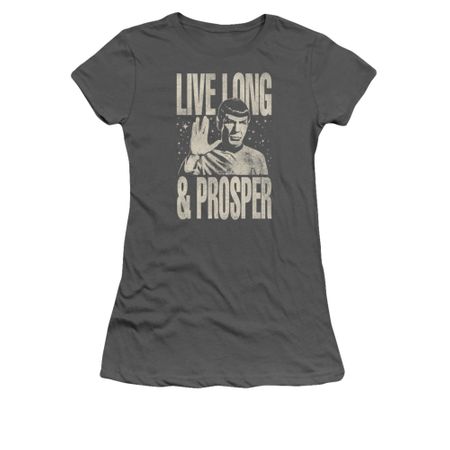 Star Trek Shirt Juniors Prosper Charcoal T-Shirt