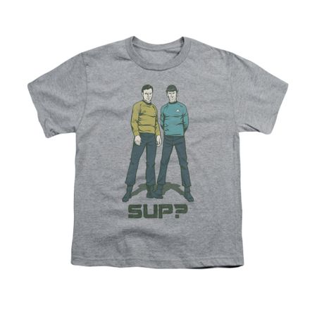 Star Trek Shirt Juniors Sup Athletic Heather T-Shirt