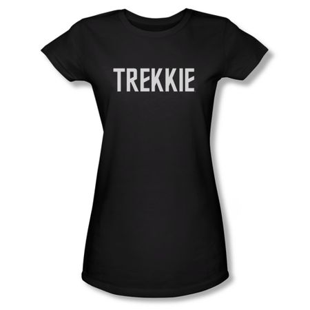 Star Trek Shirt Juniors Trekkie Black T-Shirt