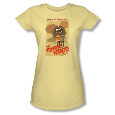 Star Trek Shirt Juniors Tribble Terror Banana T-Shirt