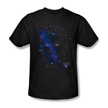 Star Trek Shirt Kirk Constellation Black T-Shirt