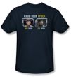 Star Trek Shirt Know Your Spock Adult Navy Tee T-Shirt