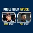 Star Trek Shirt Know Your Spock Adult Navy Tee T-Shirt