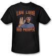 Star Trek Shirt Live Long And Prosper Adult Black Tee T-Shirt