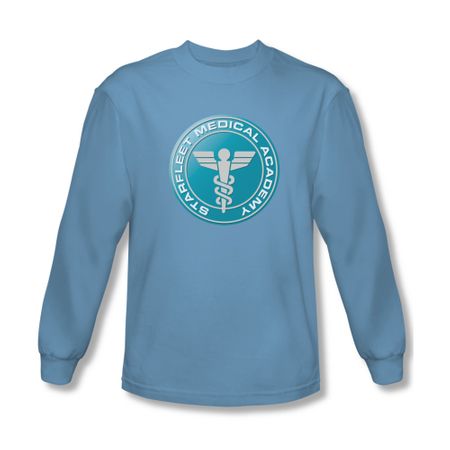 Star Trek Shirt Medical Long Sleeve Carolina Blue Tee T-Shirt