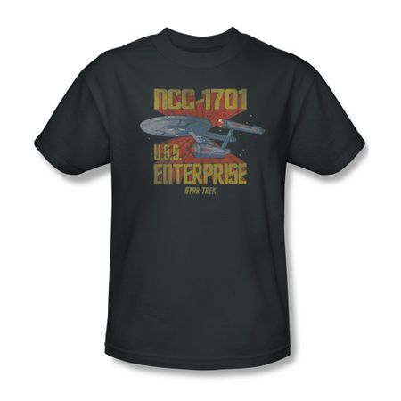 Star Trek Shirt NCC-1701 Charcoal T-Shirt