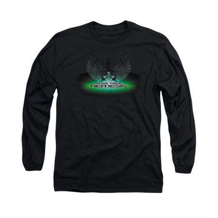 Star Trek Shirt Nemesis Long Sleeve Black Tee T-Shirt