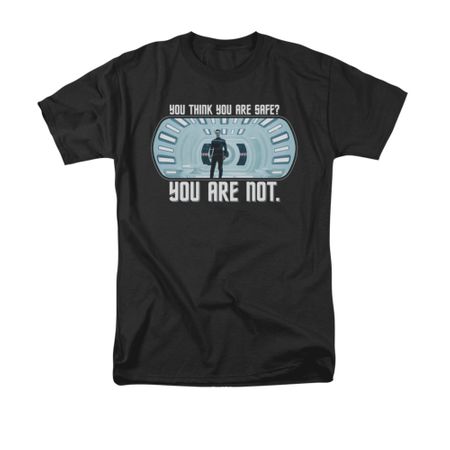 Star Trek Shirt Not Safe Black T-Shirt