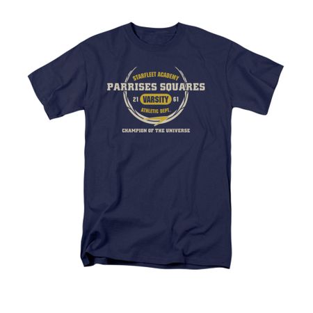 Star Trek Shirt Parrises Squares Navy T-Shirt