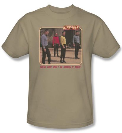 Star Trek Shirt Red Shirt Blues Adult Sand Tee T-Shirt