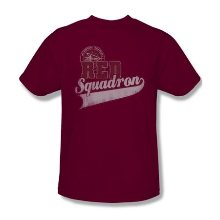 Star Trek Shirt Red Squadron Sports Logo Cardinal T-Shirt