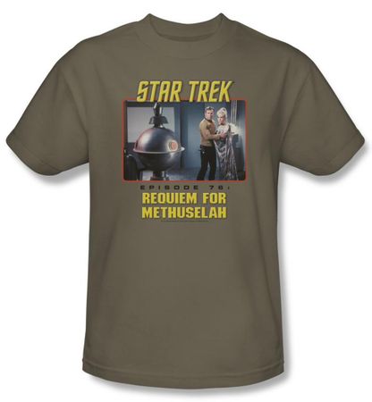 Star Trek Shirt Requiem For Methuselah Adult Safari Tee T-Shirt
