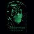 Star Trek Shirt Resistance Is Futile Adult Black Tee T-Shirt