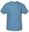 Star Trek Shirt Science Uniform Adult Carolina Blue Tee T-Shirt