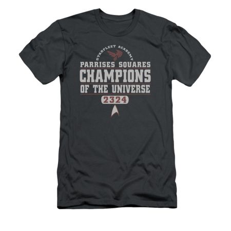 Star Trek Shirt Slim Fit 2324 Champions Charcoal T-Shirt