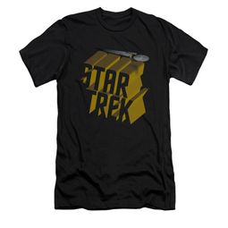 Star Trek Shirt Slim Fit 3D Logo Black T-Shirt Star Trek Shirt Slim Fit 3D Logo Black T-Shirt