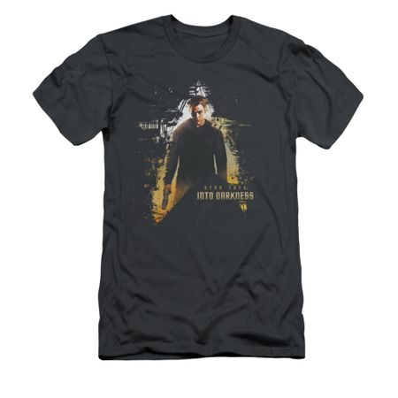 Star Trek Shirt Slim Fit Dark Hero Charcoal T-Shirt